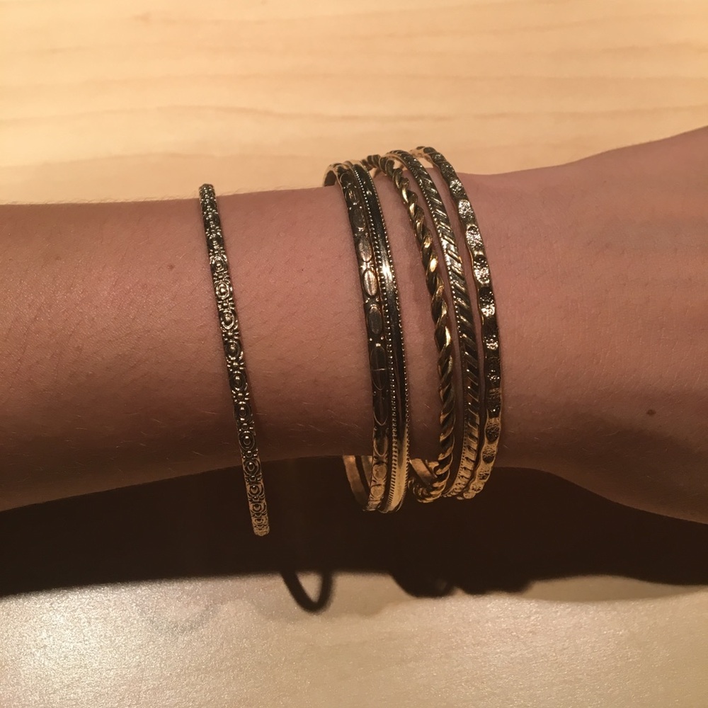 Gold Set of Bracelets